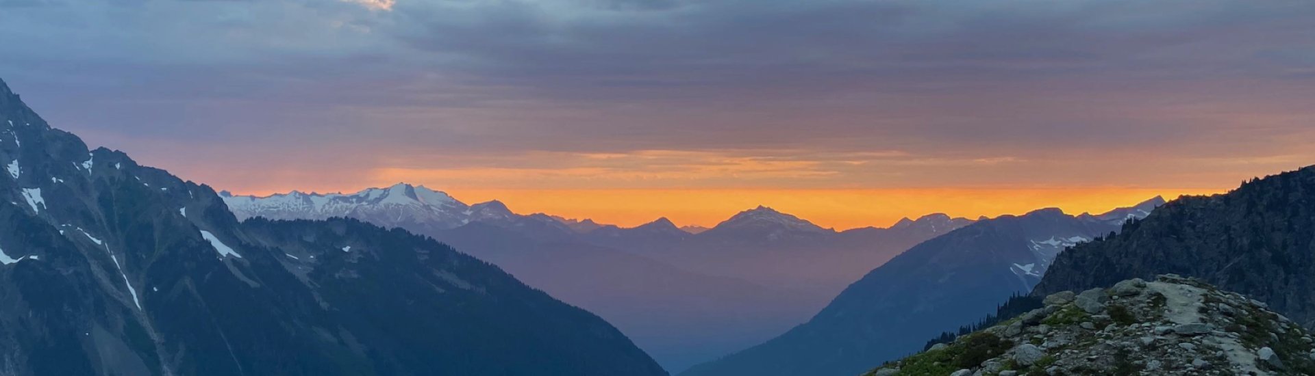 sunset in Boston Basin, North Cascades